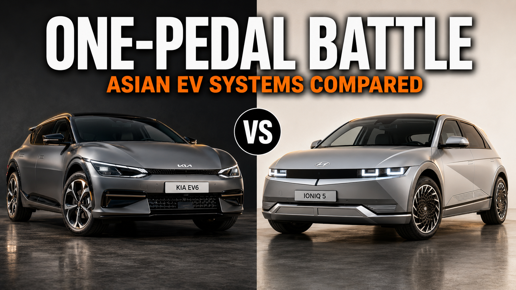 Kia EV6 One Pedal Driving: Asian EV Systems Compared