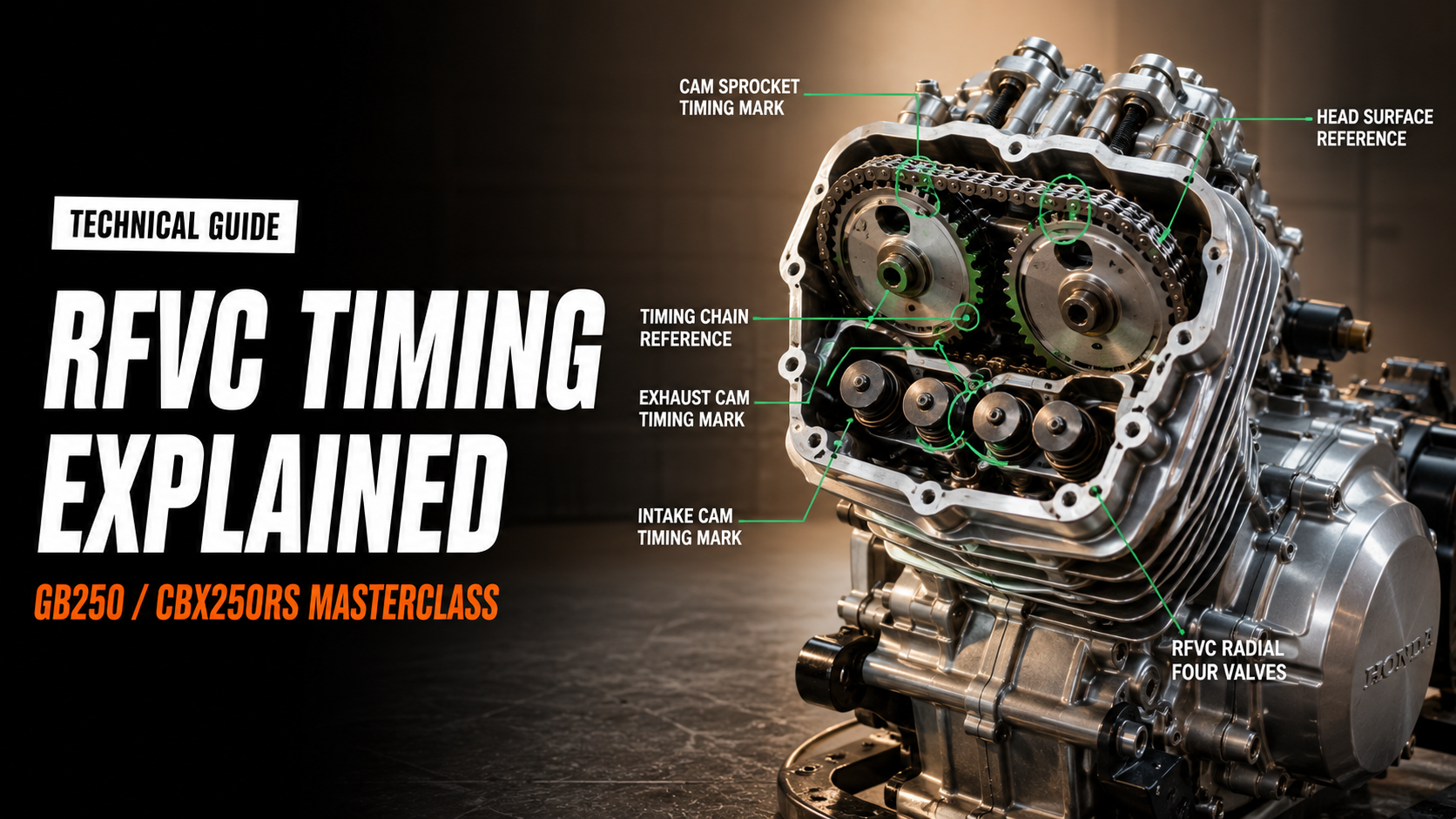 Honda RFVC Cam Timing: GB250 / CBX250RS From Scratch